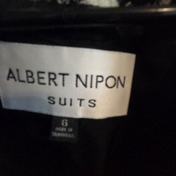 Albert Nipon Black and White Checkered Blazer - Picture 2 of 10